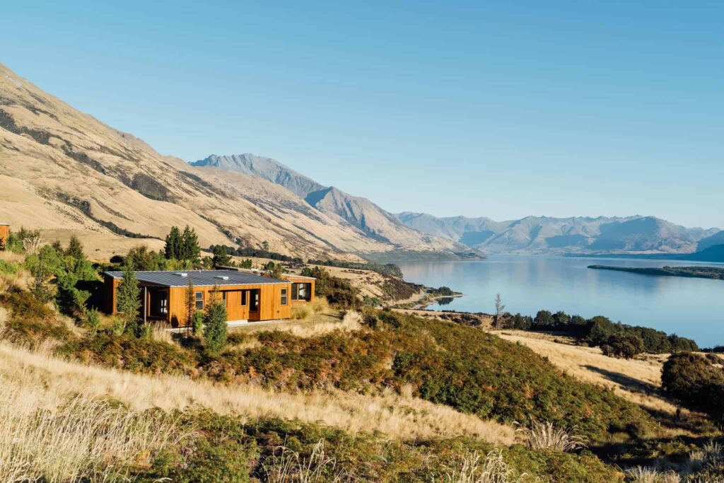 ARO HA wellness retreat overlooking Lake Wānaka and the Southern Alps in New Zealand