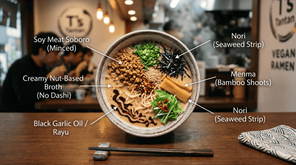 vegan ramen anatomy diagram